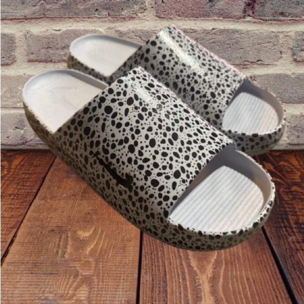 Nike Black and White Slides